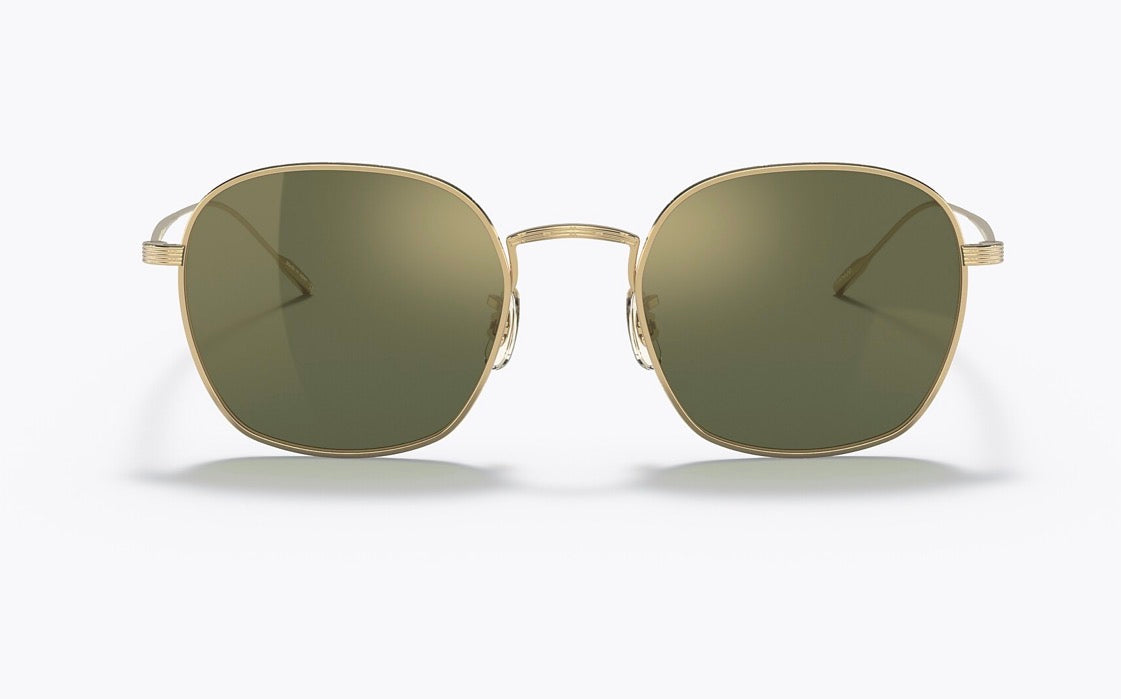 Oliver Peoples Ades 50mm Gold / G15 Goldtone OV 1307 529208 Titanium Japan