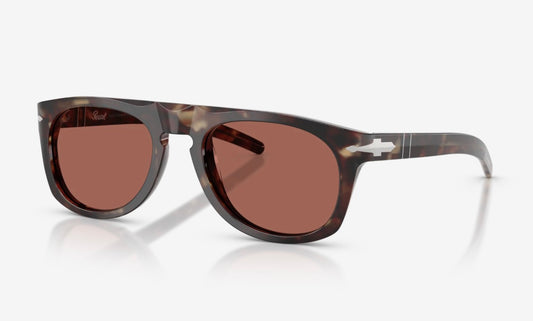 Persol & Cassina PO 3401S 53mm Light Havana / Terracotta Brown 1246H2 Itlay NEW