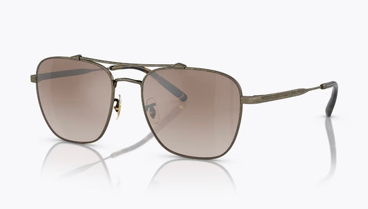 Oliver Peoples Brunello Cucinelli Marsan 55mm OV 1322 ST 5284Q1 Antique Gold / Tuscan Brown Gradient Mirror Japan NEW