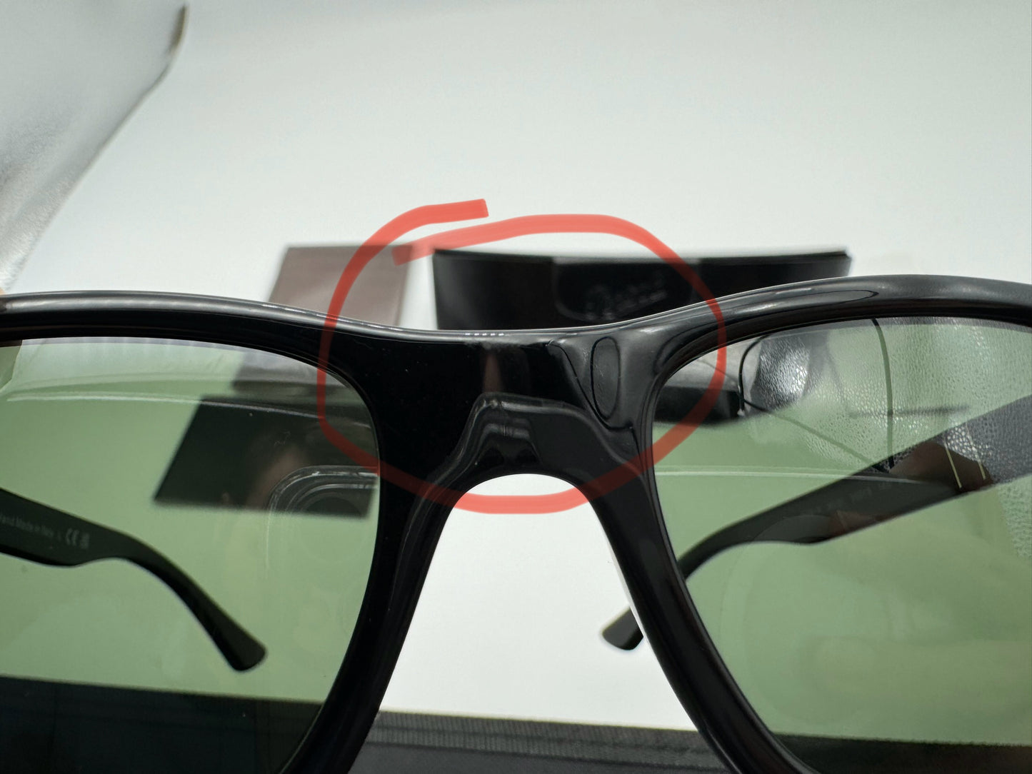 Persol PO 3048 Black / Green 55mm 95 /31 Italy NEW Open Box