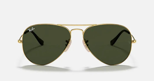 Ray-Ban Aviator Classic 58mm RB 3025 Gold Havana / G-15 181 Italy NEW