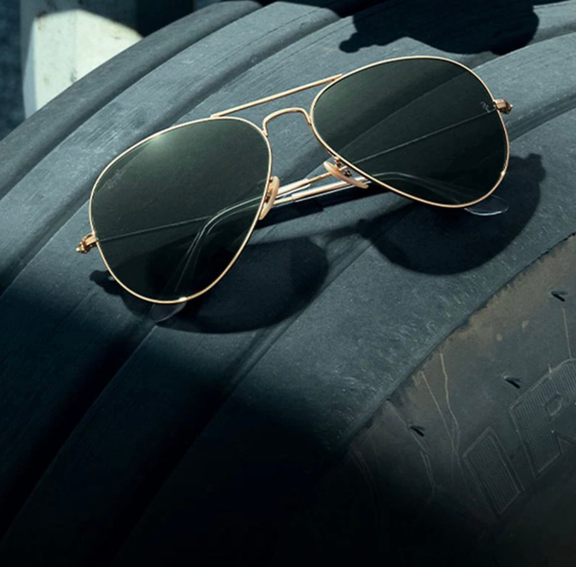 Ray-Ban Aviator 58mm RB 3025 Aviation Collection Gold / G-15 Glass lens W3400 Italy NEW