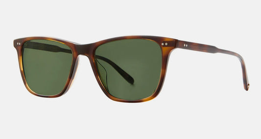 Garrett Leight California Hayes 52mm Spotted Brown Shell / Pure G 15 Polarized NEW