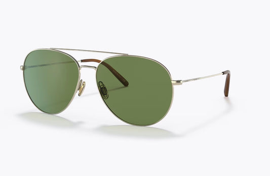 Oliver Peoples AIRDALE 61mm OV 1286S Soft Gold / Bottle Green 503 54E Italy NEW