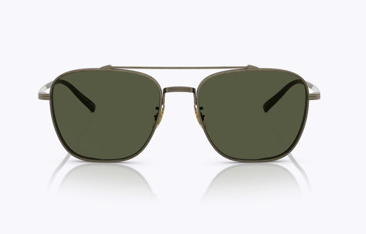 Oliver Peoples Avison 55mm Antique Gold Titanium / G-15 Crystal OV 1349ST 528452 Japan NEW