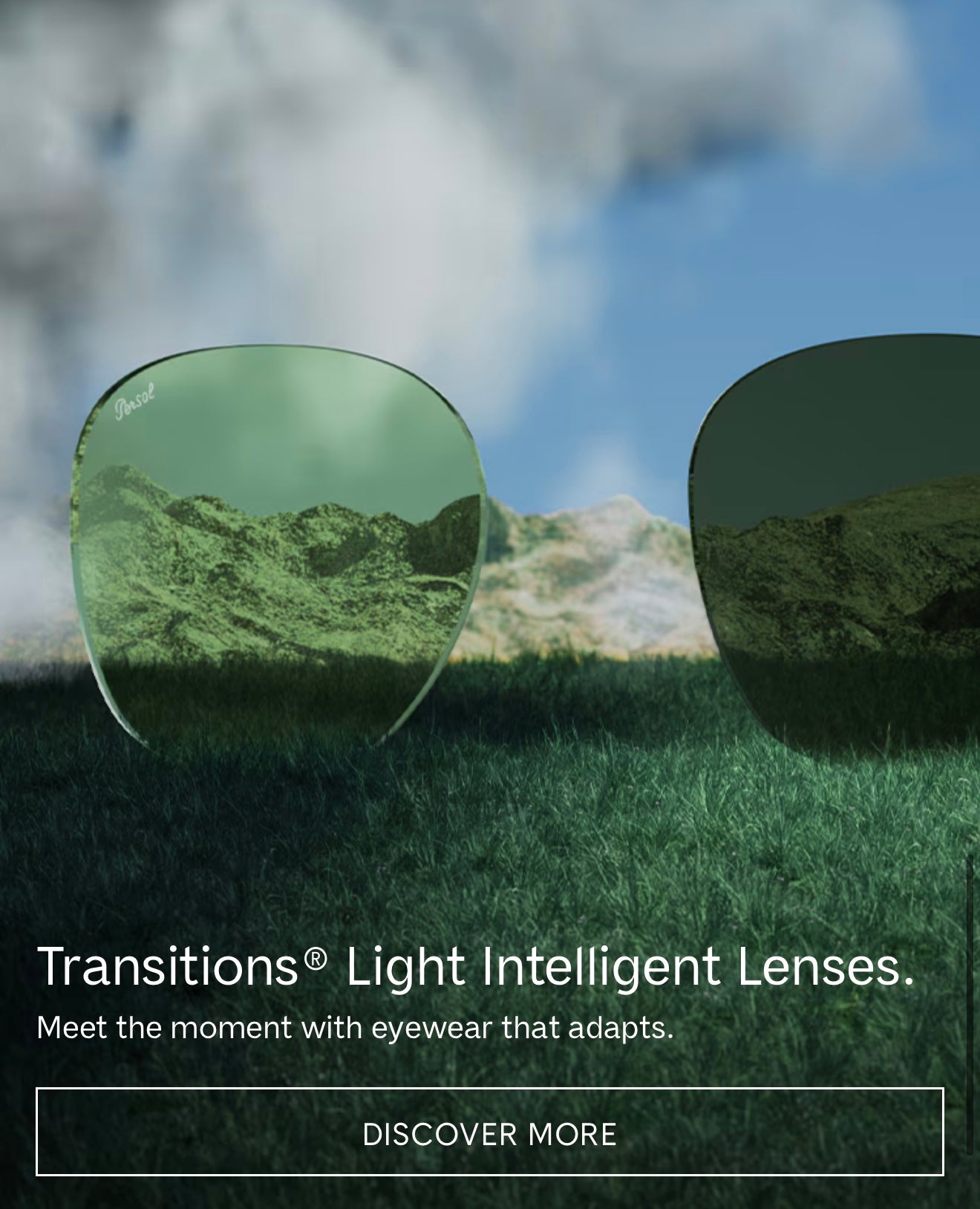 Persol PO 3327S 54mm Transitions Havana / Green 24 / GJ Italy NEW