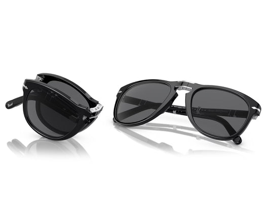 Persol PO 714 SM Steve McQueen 54mm Black / Dark Gray 95/B1 Special Edition Italy NEW