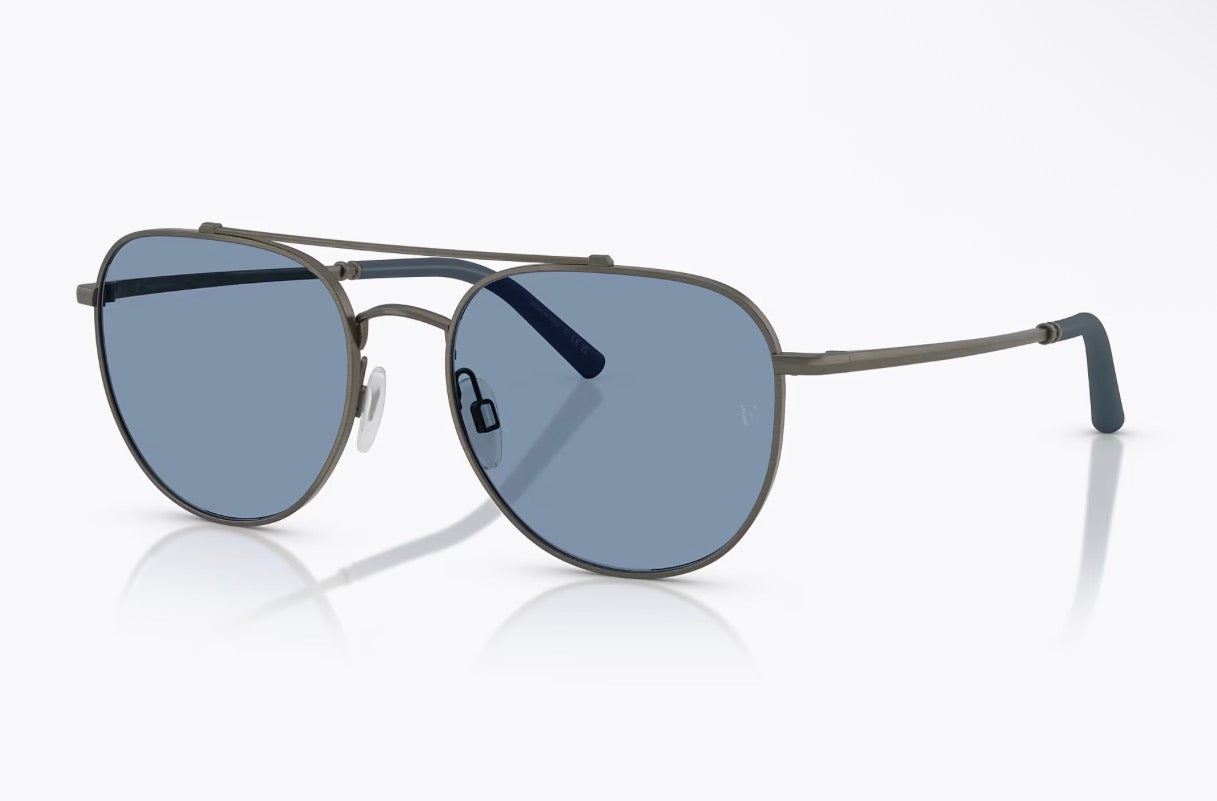 Oliver Peoples R 10 54mm 533980 Pewter / Marine Roger Federer