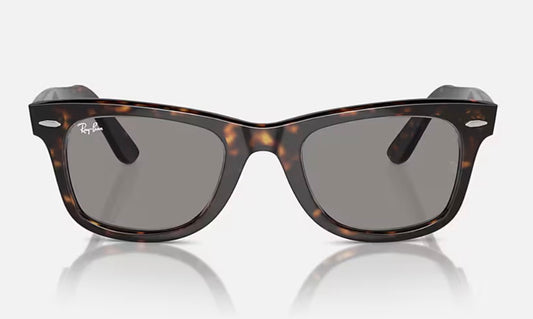 Ray-Ban Original Wayfarer 50mm RB 2140 Havana / Gray Glass Lens 1382R5 Italy NEW