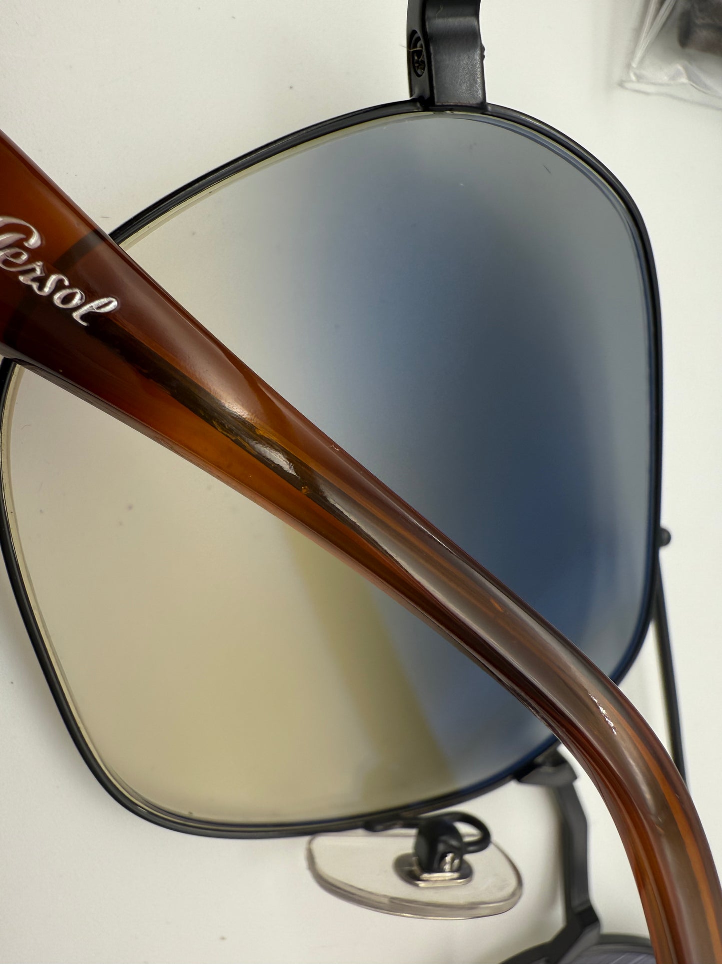 PERSOL PO 2483 S 52mm 109132 Black Azure / Gradient Glass Italy NEW