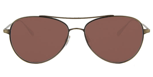 Garrett Leight CULVER SUN 56mm Semi / Flat Redwood Pilot BG NEW