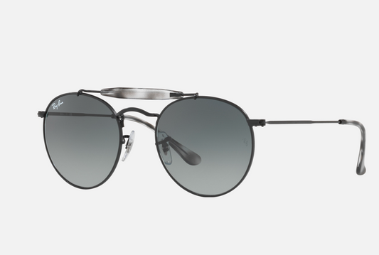 Ray Ban RB 3747 Double Bridge Polished Black Gray Gradient 50mm