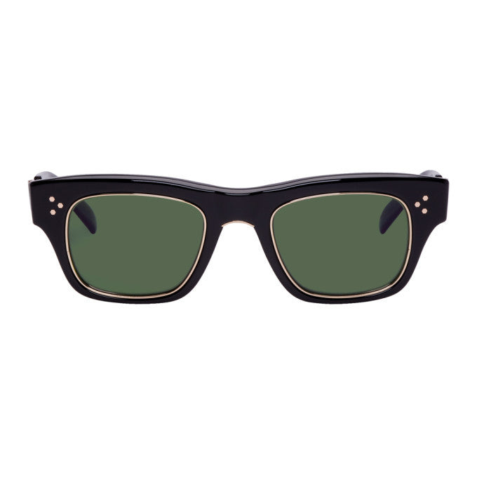 Mr. Leight GO S 48mm Black 12K Gold / Green Polarized Lens Japan