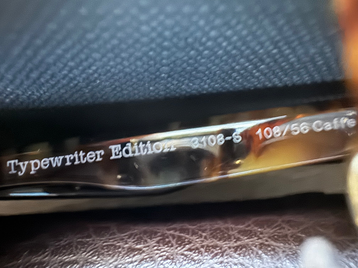 Persol typewriter PO3108S 49mm 108/56 49-22 Caffe / Blue NEW