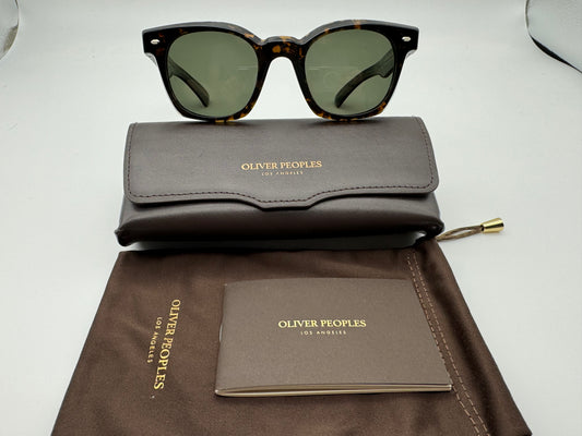 Oliver Peoples Mercedux 50mm Walnut Tortoise G-15 Polarized 1747P1