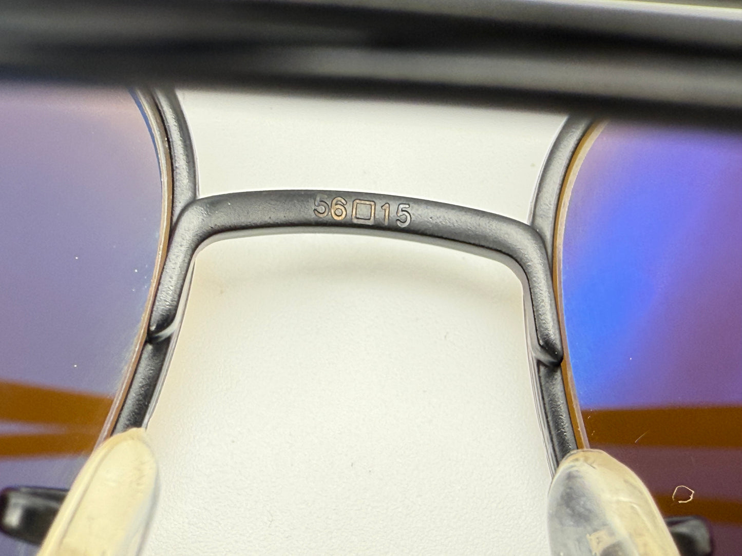 Oliver Peoples Dresner 56mm OV 1320 ST Titanium 5062G8 Matte Black/Cognac Mirrored Sunglasses Japan Preowned