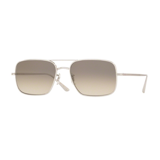Oliver Peoples Victory The Row LA 54mm Silver Titanium / Shale Gradient Sunglasses OV 1246ST 503632 Japan Preowned