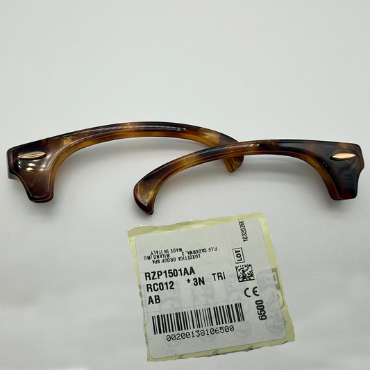 Genuine Ray Ban RB3016 Clubmaster Replacement Gold Fleck / Gold Front Browbars 51mm Authentic NEW