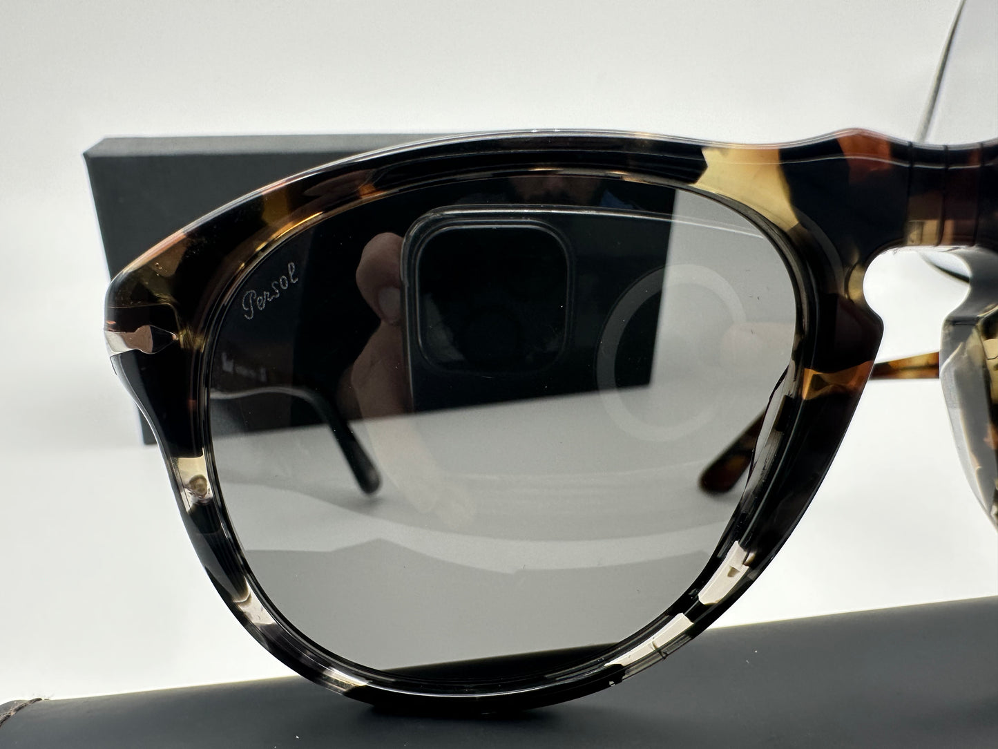 Persol PO 649 54mm Tortoise Brown/Gray Dark Gray Crystal Lenses Italy NEW