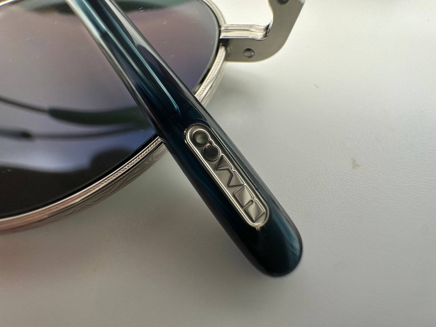 Oliver Peoples WESLIE 49mm Silver Titanium Steal Gradient OV 1282ST Made In Japan