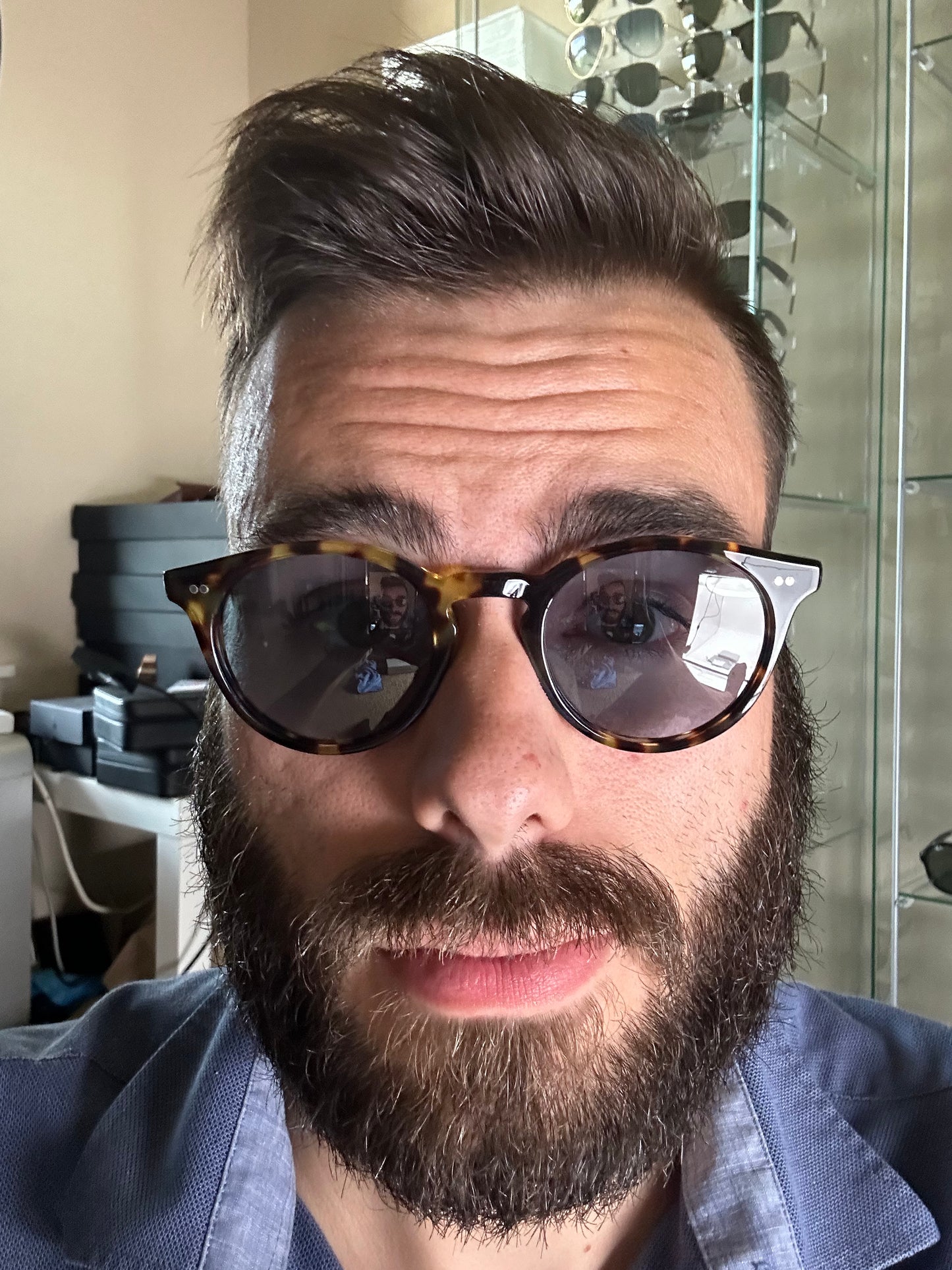 Oliver Peoples Romare Sun Review OV 5459s 140756 48mm Vintage DTB / Cabalto NEW