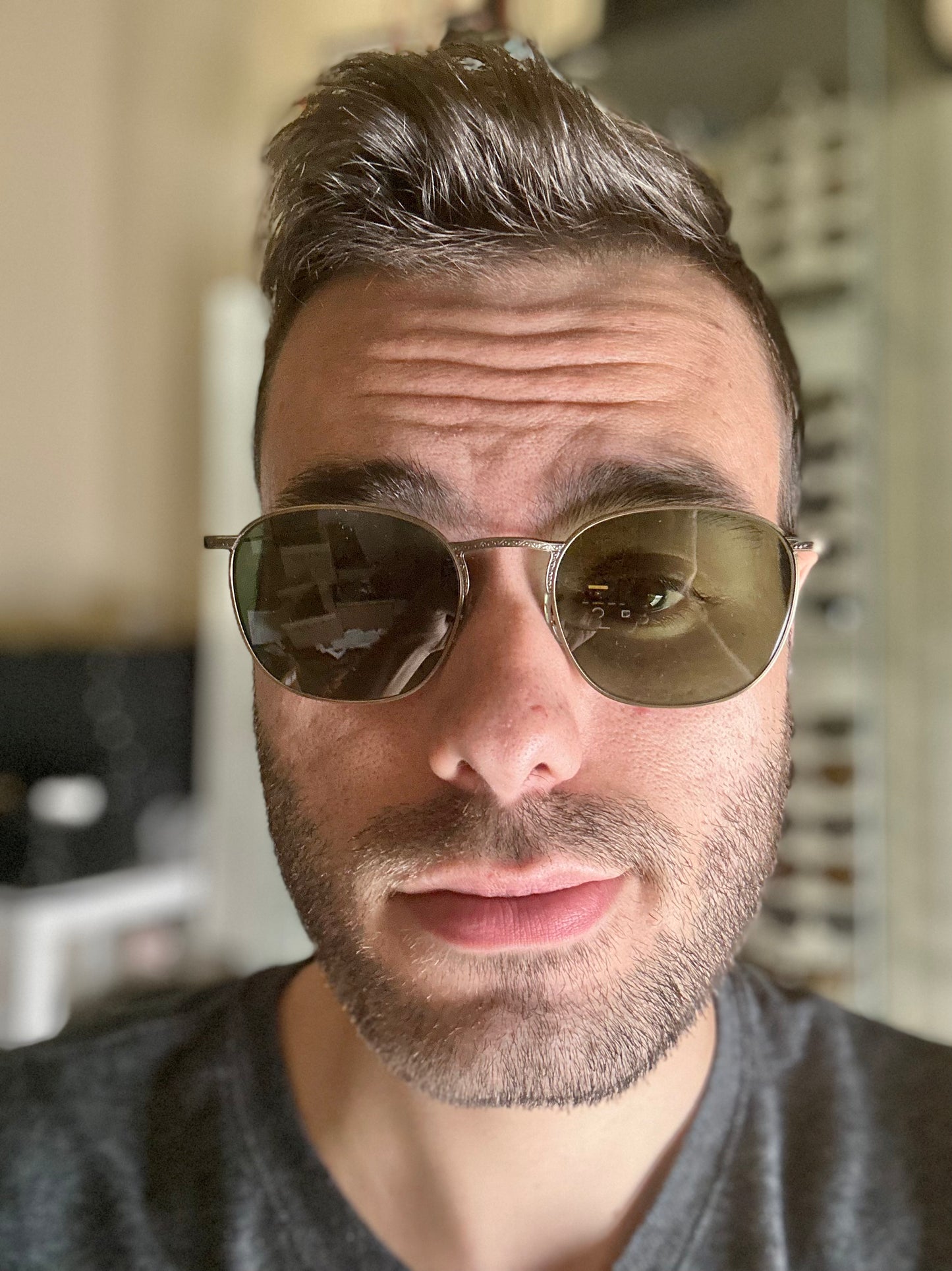 Oliver Peoples Goldsen Sun OV 1282 ST Antique Gold G15 52mm NEW