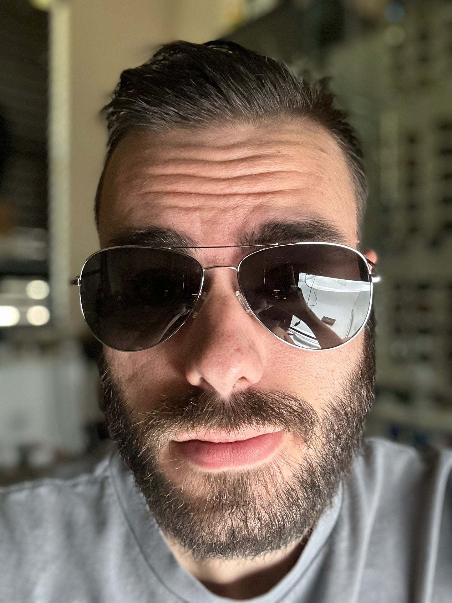 Oliver Peoples Kannon OV 1191S 59mm 5036KB Silver VFX Midnight Express Polarized Italy NEW Other