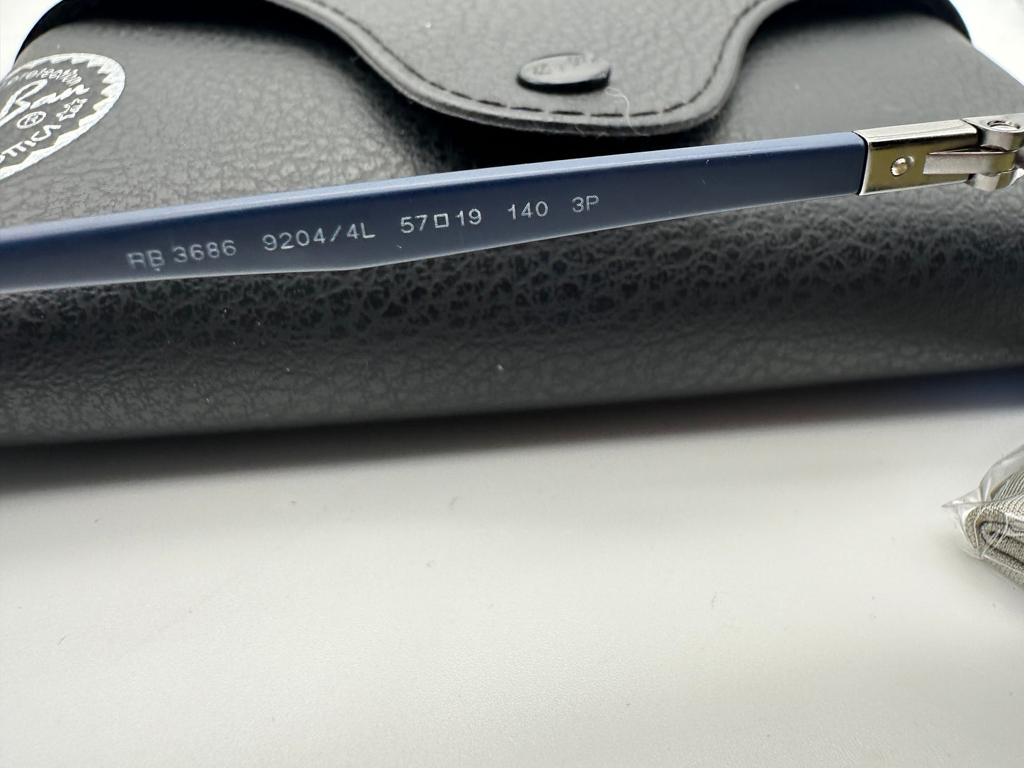 Ray-Ban RB 3686 Chromance 47mm 92044L BLUE ON GUNMETAL POLAR MIRROR BLUE Italy