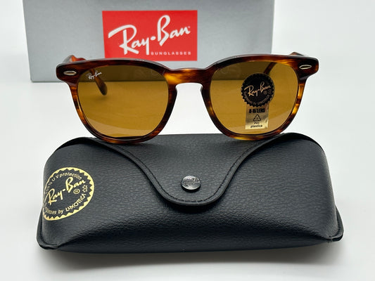 Ray Ban Hawkeye 50mm RB 2298 954/33 Stripped Havana Brown Lenses Italy NEW