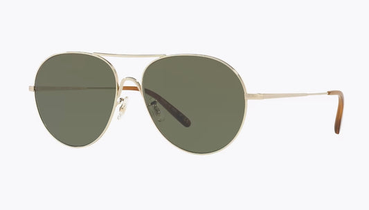 Oliver Peoples Rockmore 58mm OV12185S 503552 Soft Gold Sunglasses Italy NEW