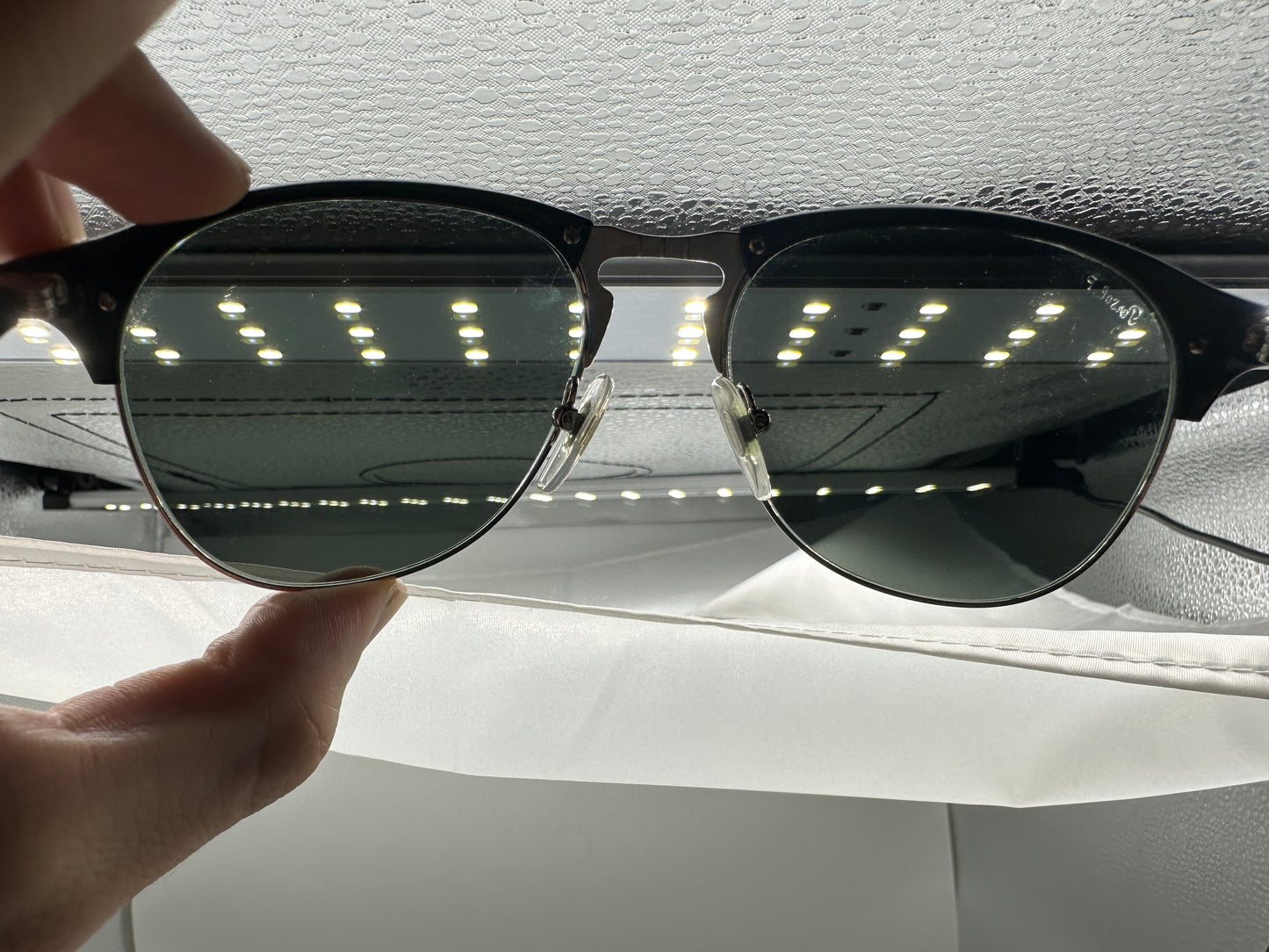 Persol PO 8649 S 56mm Black Silver Polarized 95/58 Preowned