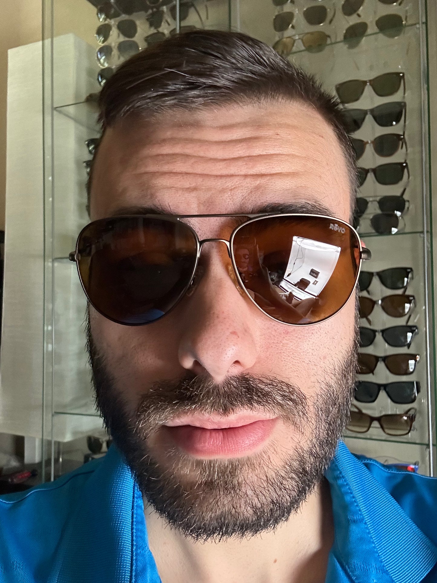 Revo Aviator Windspeed RE3087-200-BR 61mm Bronze Sunglasses