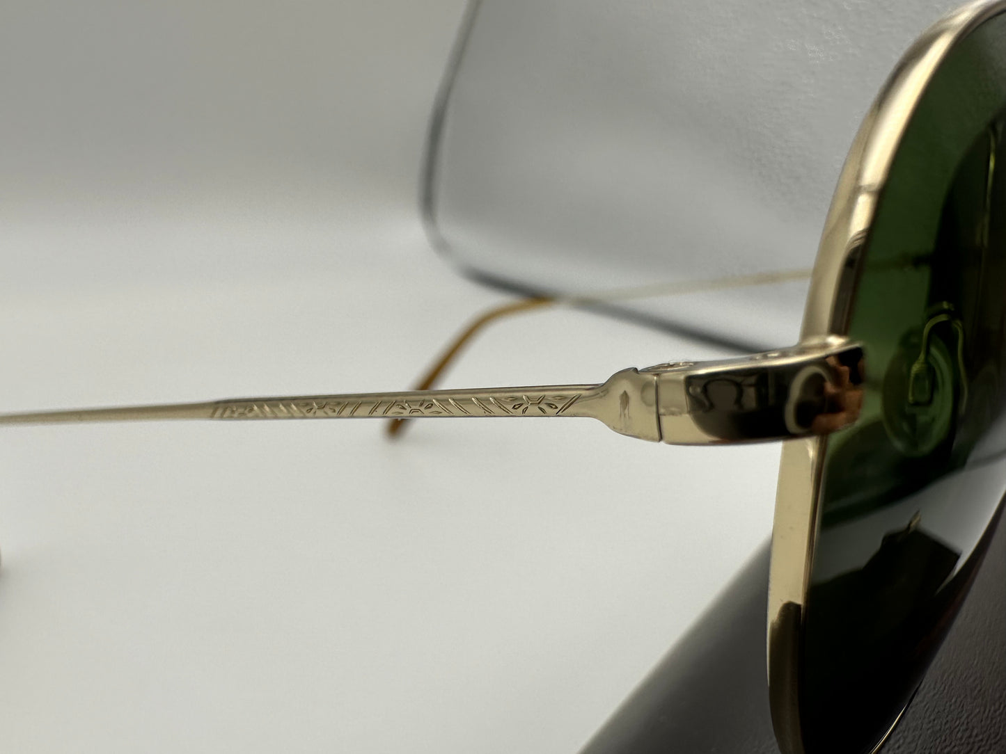 Oliver Peoples AIRDALE 58mm OV 1286S Soft Gold/Bottle Green Sunglasses