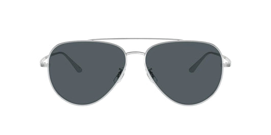 Oliver Peoples CASSE 58mm Titanium Aviator Silver Grey OV1277ST 5036R5 Made In Japan
