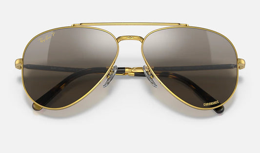 Ray Ban New Aviator 61mm RB 3625 9196G5 Chromance USED