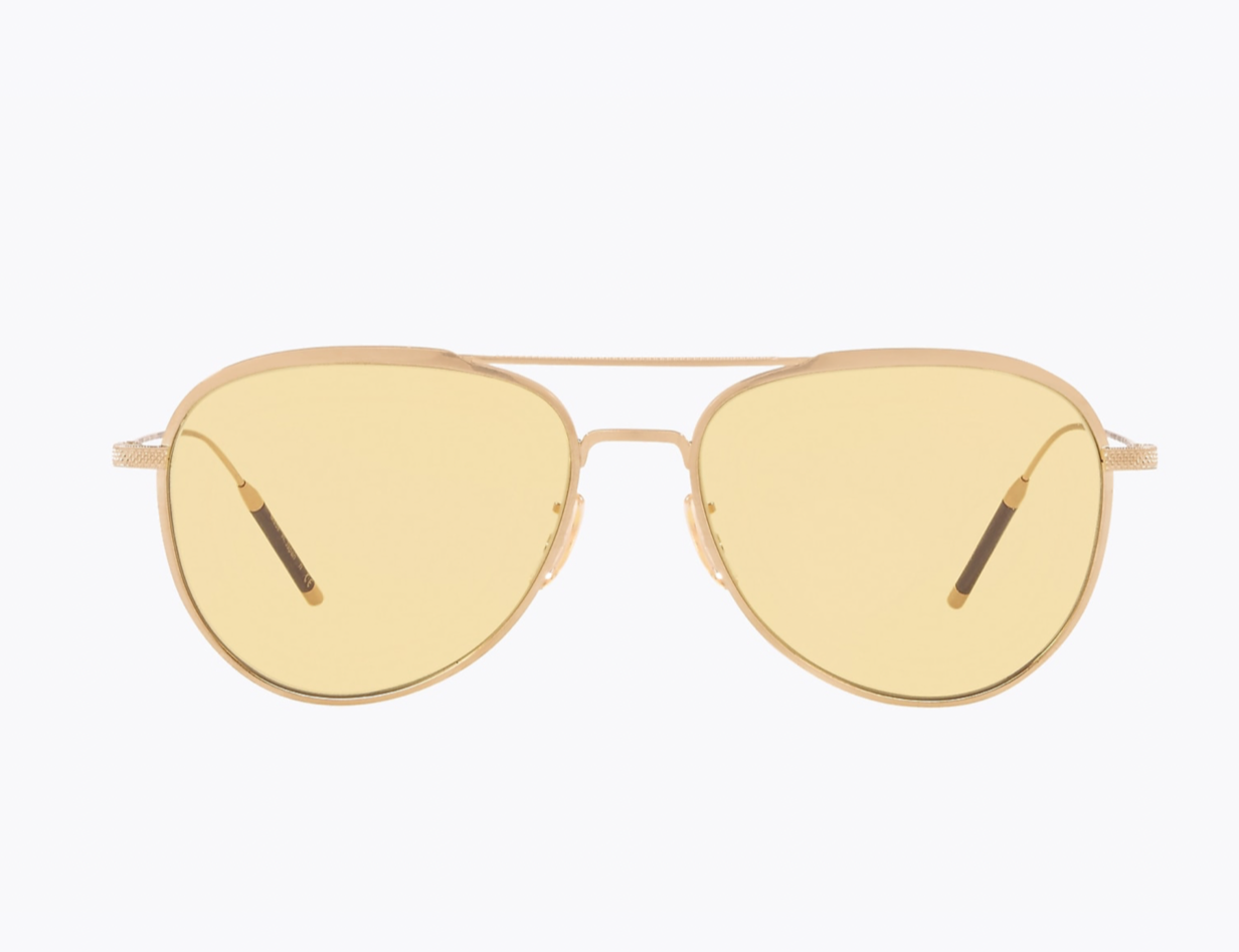 Oliver Peoples TK-3 OV1276ST Brushed Gold/Yellow 53mm Titanium Oliver Peoples TK-3 OV1276ST Brushed Gold/Yellow 53mm Titanium