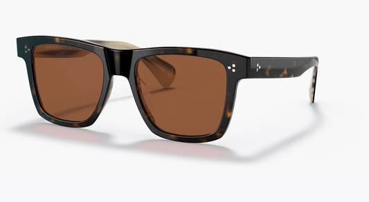 Oliver Peoples Casian Sun 54mm Brown Horn OV5444 Italy