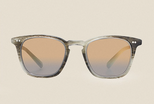 Mr Leight Getty S Arden Smoke Pewter Brown Gradient Mirror Garrett $665 PREOWNED