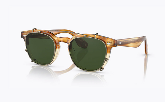 Oliver Peoples Jep Brunello Cucinelli Clip Honey VSB Green 0V 5485M 167471 New