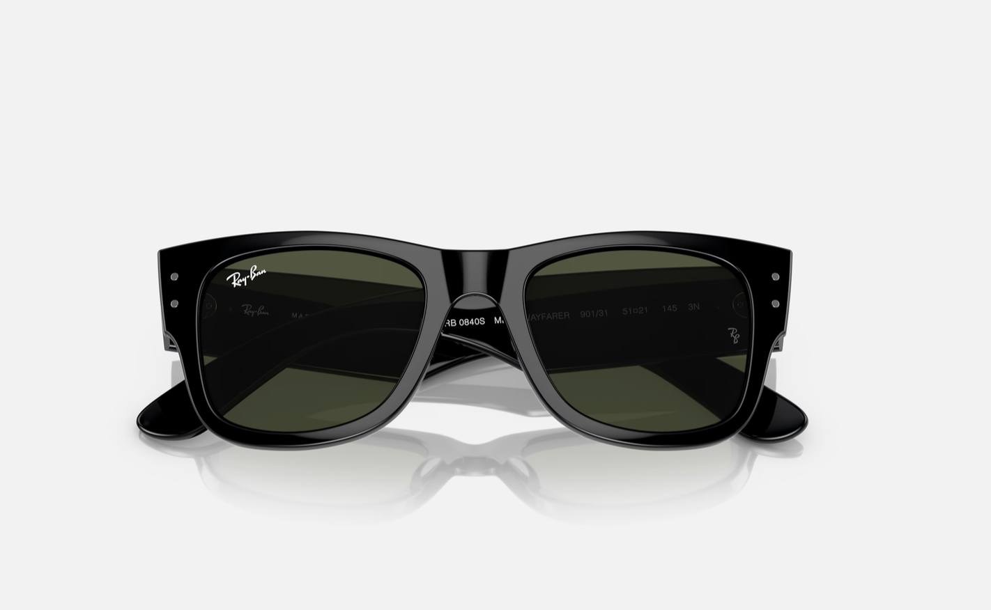 Ray Ban Mega Wayfarer Black G15 NEW