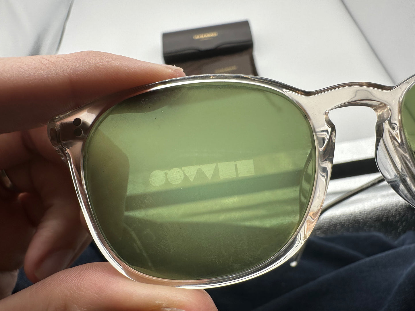 Oliver Peoples Finley Vintage Sun 49Mm Green Buff Glass