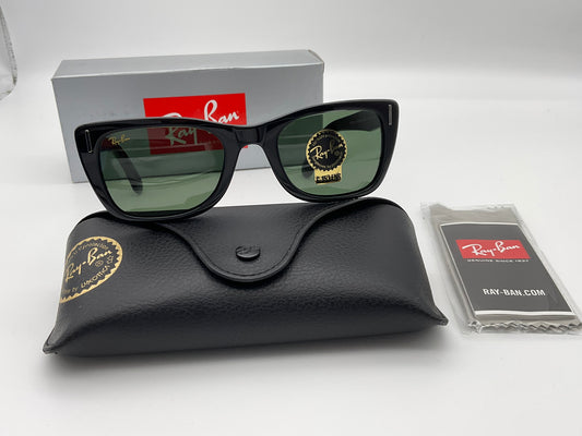 Ray Ban Caribbean 52mm Black G-15 Green Sunglasses RB2248 901/31
