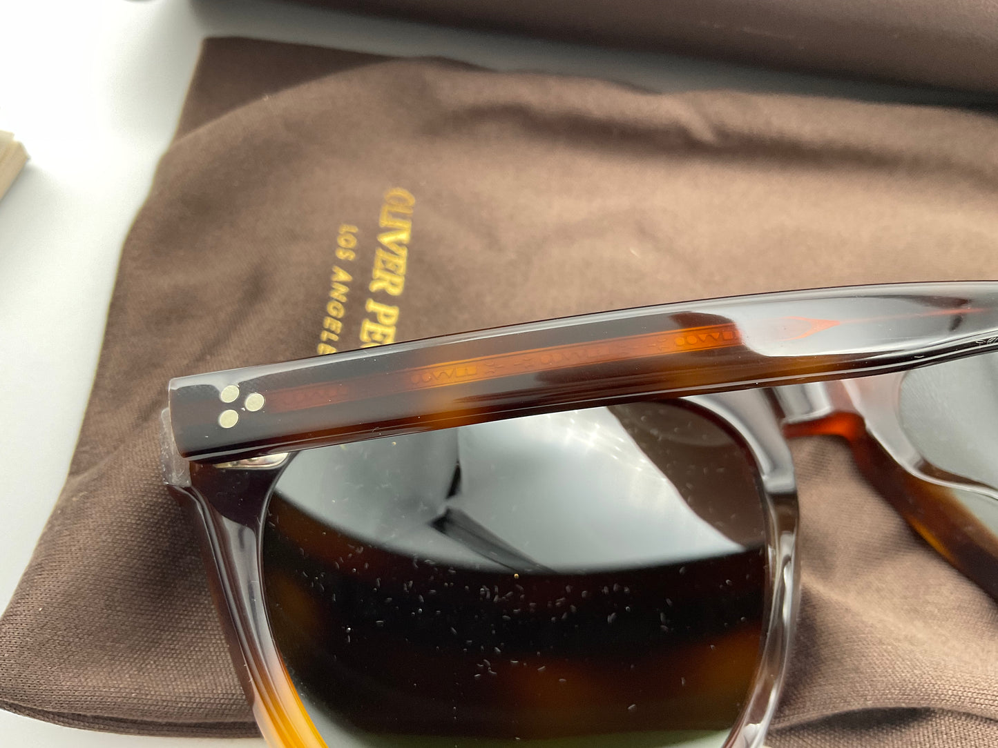 Oliver Peoples DADDY B 58mm Brown OV5091SM Mahogany Green Vintage Sunglasses