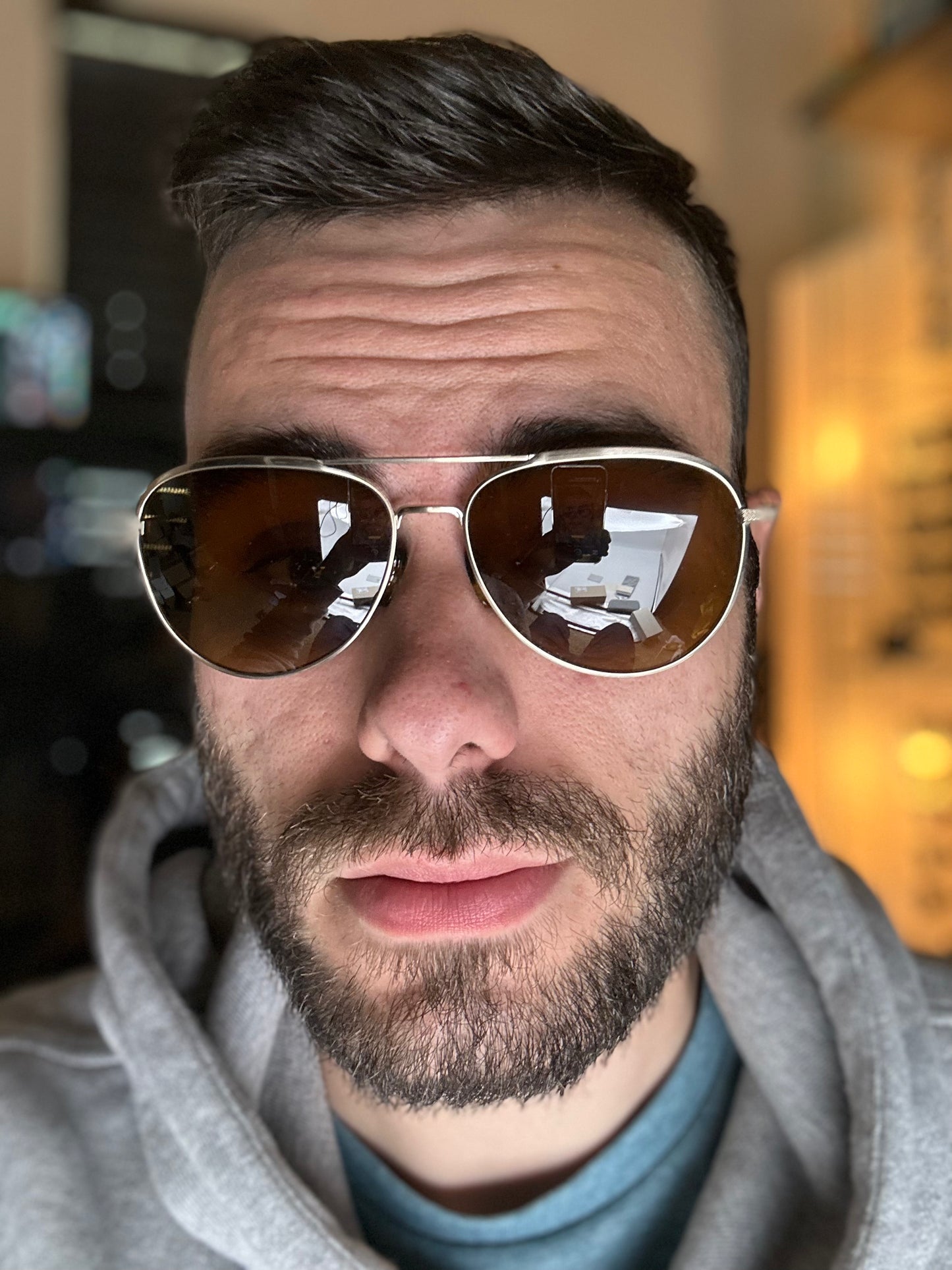 Oliver Peoples TK-3 56mm OV 1276ST 531153 Brushed Gold Brown Made in Japan NEW