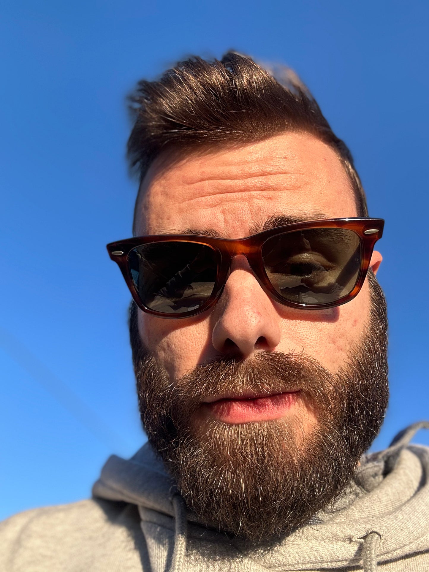 Vintage Ray Ban B&L Wayfarer 50mm 22mm Mock Tortoise G-15 Glass rare Ireland