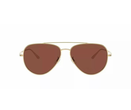 Oliver Peoples x The Row Casse 58mm OV1277ST 5292C5 Gold/Burgundy Sunglasses