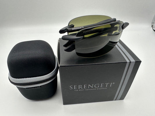 Serengeti Ceriale Sun Folding Polarized Sunglasses Black/PhD-5558NF NEW Japan