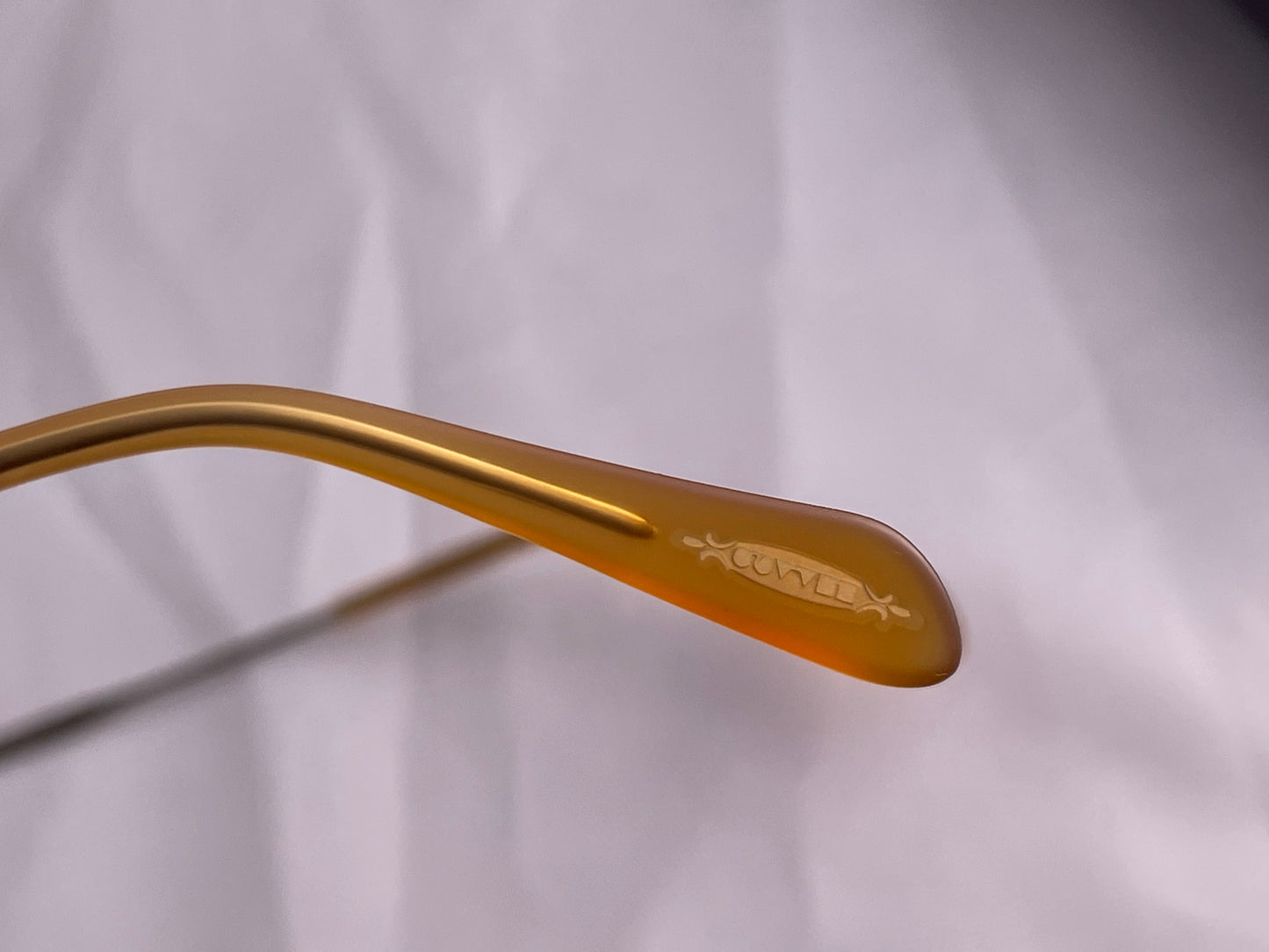 OLIVER PEOPLES WATTS OV1223ST Titanium Antique Gold Blue JAPAN NEW $542 MSRP