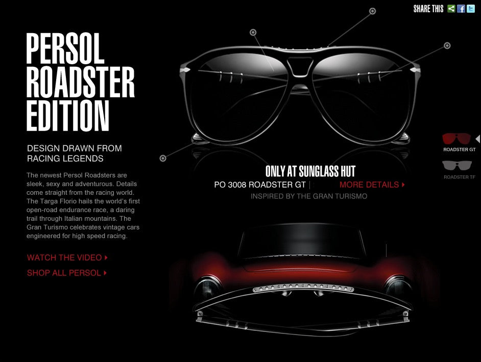 Persol Roadster PO 3009s 96/33 58mm PREOWNED RARE