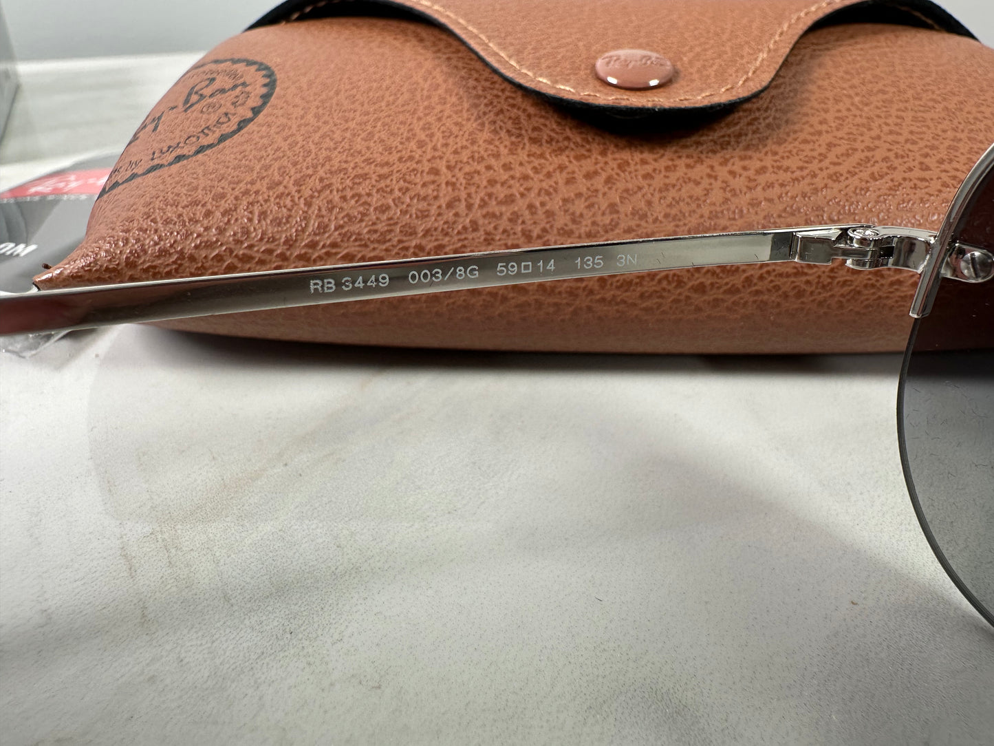 Ray Ban RB3449 Aviator 003/8G 59mm Gray Gradient Silver